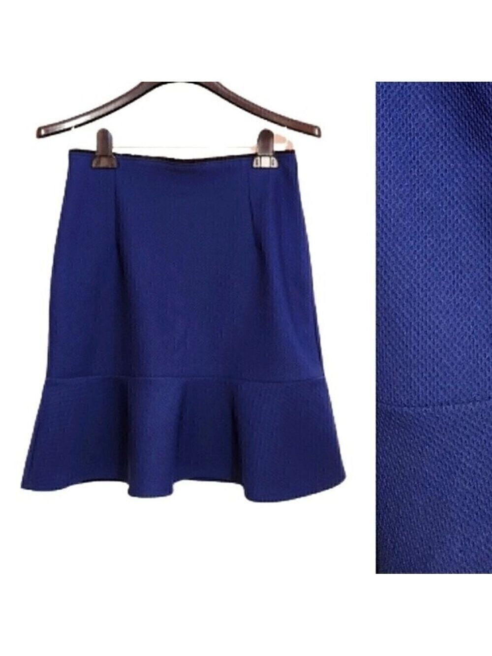 Bisou Bisou Blue Flare Mini Skirt Small